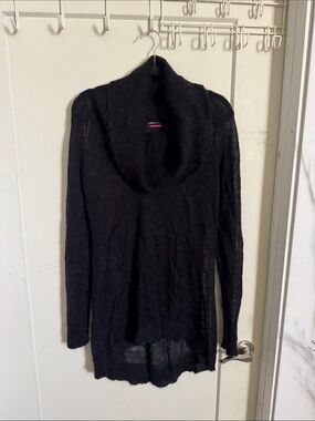 gsus sindustries Black Cowl Neck Lightweight Sweater L